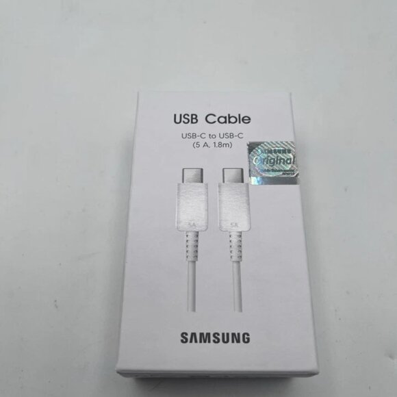 OEM Samsung USB-C to USB-C Fast Charge Cable Charging Cord Type Charger - NEW - Picture 1 of 3